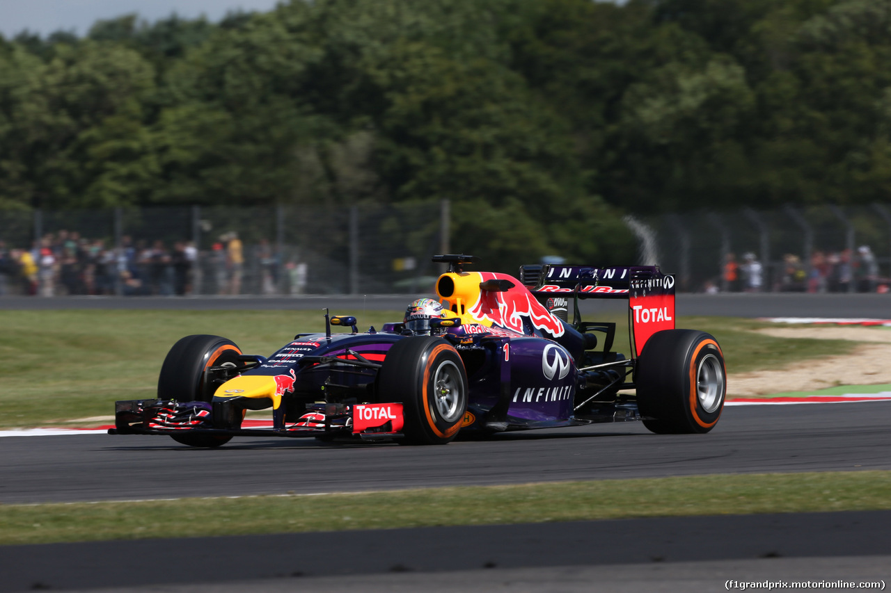 GP GRAN BRETAGNA, 04.07.2014 - Prove Libere 1, Sebastian Vettel (GER) Infiniti Red Bull Racing RB10