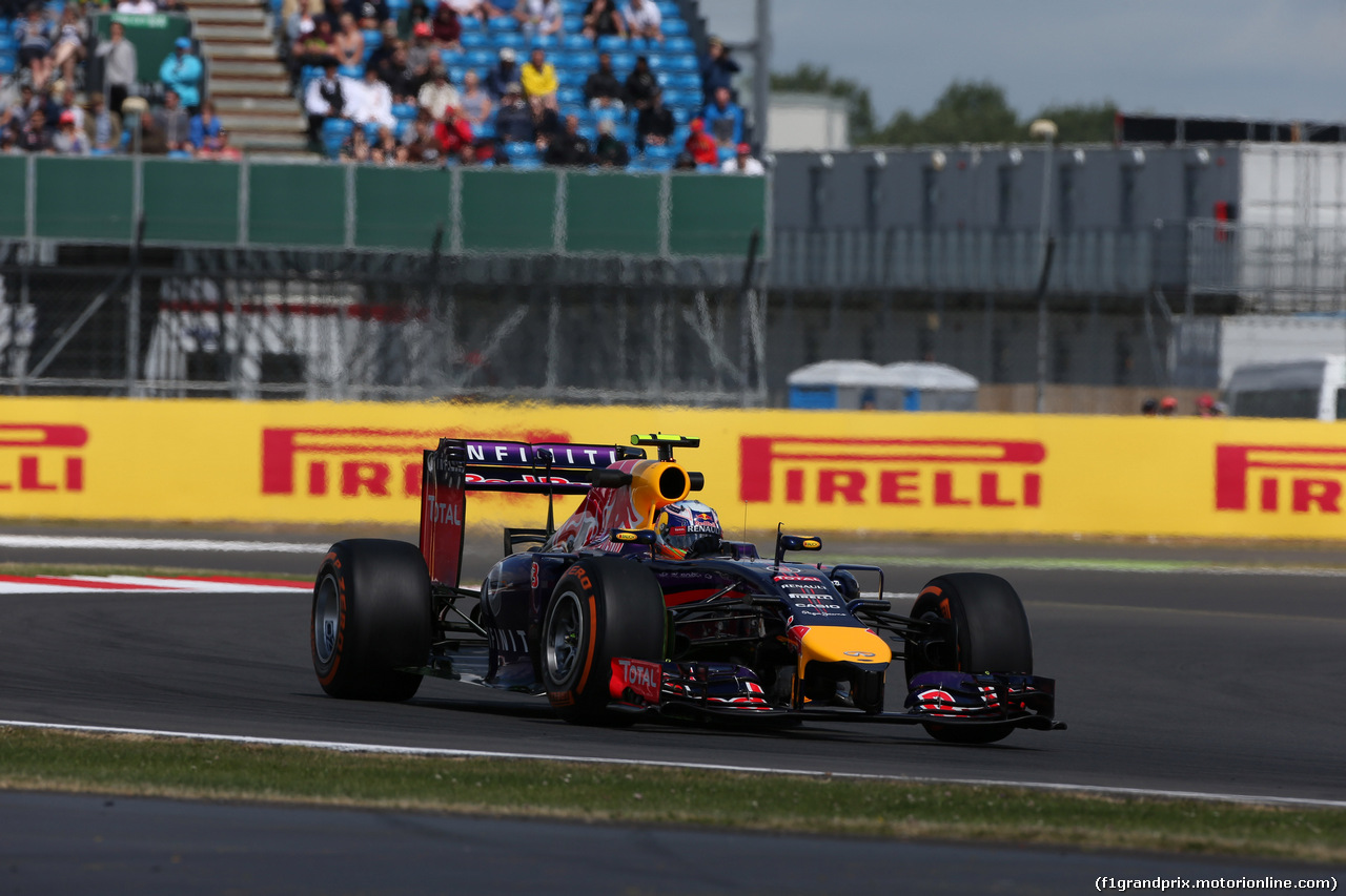 GP GRAN BRETAGNA, 04.07.2014 - Prove Libere 1, Daniel Ricciardo (AUS) Infiniti Red Bull Racing RB10