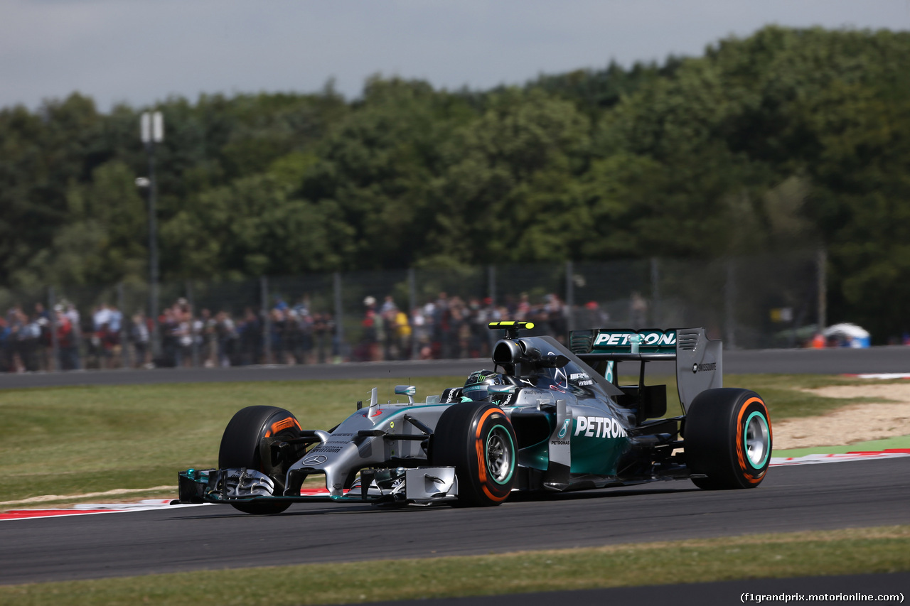 GP GRAN BRETAGNA, 04.07.2014 - Prove Libere 1, Nico Rosberg (GER) Mercedes AMG F1 W05