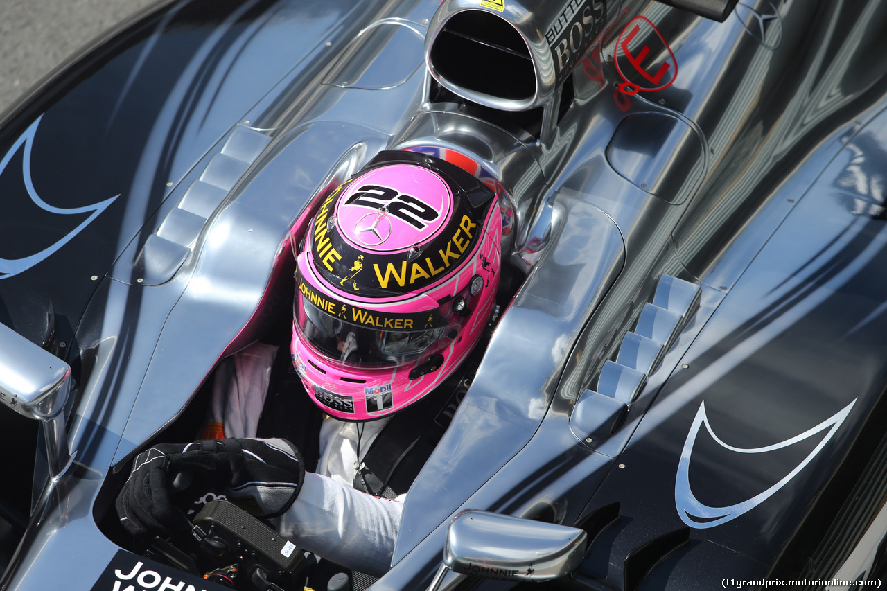 GP GRAN BRETAGNA, 04.07.2014 - Prove Libere 1, Jenson Button (GBR) McLaren Mercedes MP4-29