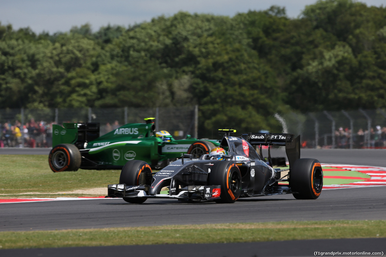 GP GRAN BRETAGNA, 04.07.2014 - Prove Libere 1, Esteban Gutierrez (MEX) Sauber F1 Team C33