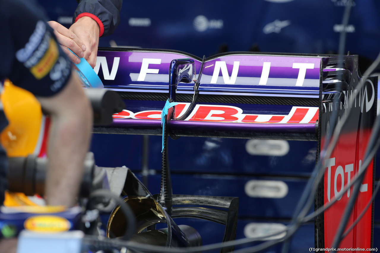 GP GRAN BRETAGNA, 04.07.2014 - Prove Libere 1, Infiniti Red Bull Racing RB1 Rear wings