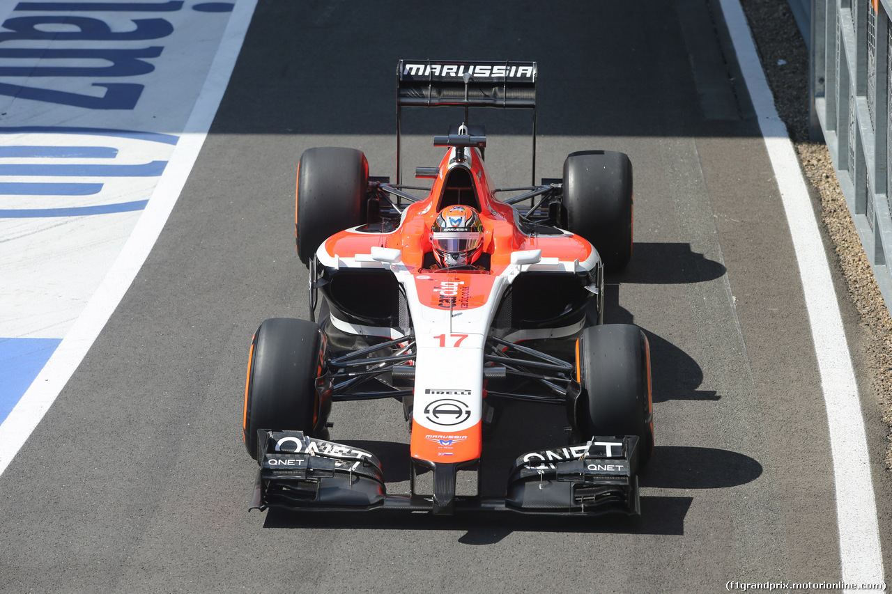 GP GRAN BRETAGNA, 04.07.2014 - Prove Libere 1, Jules Bianchi (FRA) Marussia F1 Team MR03
