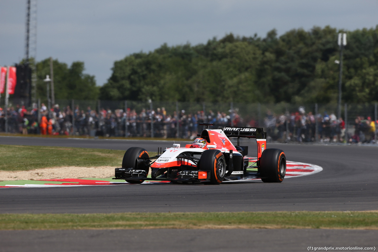 GP GRAN BRETAGNA, 04.07.2014 - Prove Libere 1, Jules Bianchi (FRA) Marussia F1 Team MR03