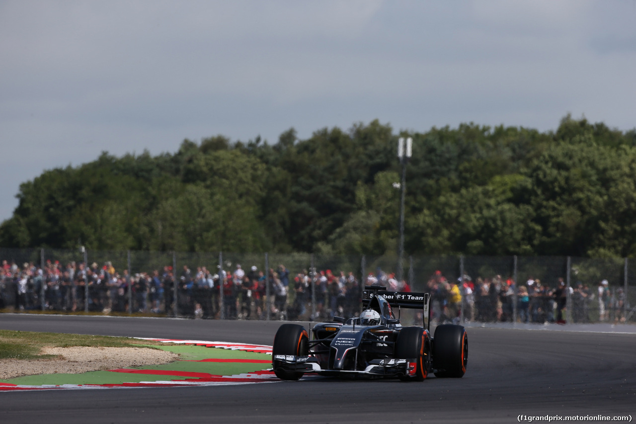 GP GRAN BRETAGNA, 04.07.2014 - Prove Libere 1, Adrian Sutil (GER) Sauber F1 Team C33