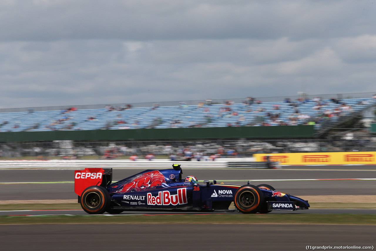 GP GRAN BRETAGNA, 04.07.2014 - Prove Libere 1, Daniil Kvyat (RUS) Scuderia Toro Rosso STR9