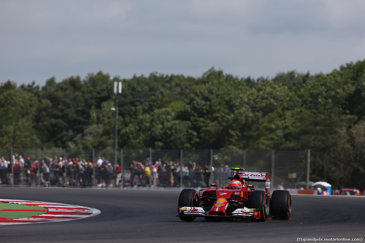 GP GRAN BRETAGNA, 04.07.2014 - Prove Libere 1, Kimi Raikkonen (FIN) Ferrari F147