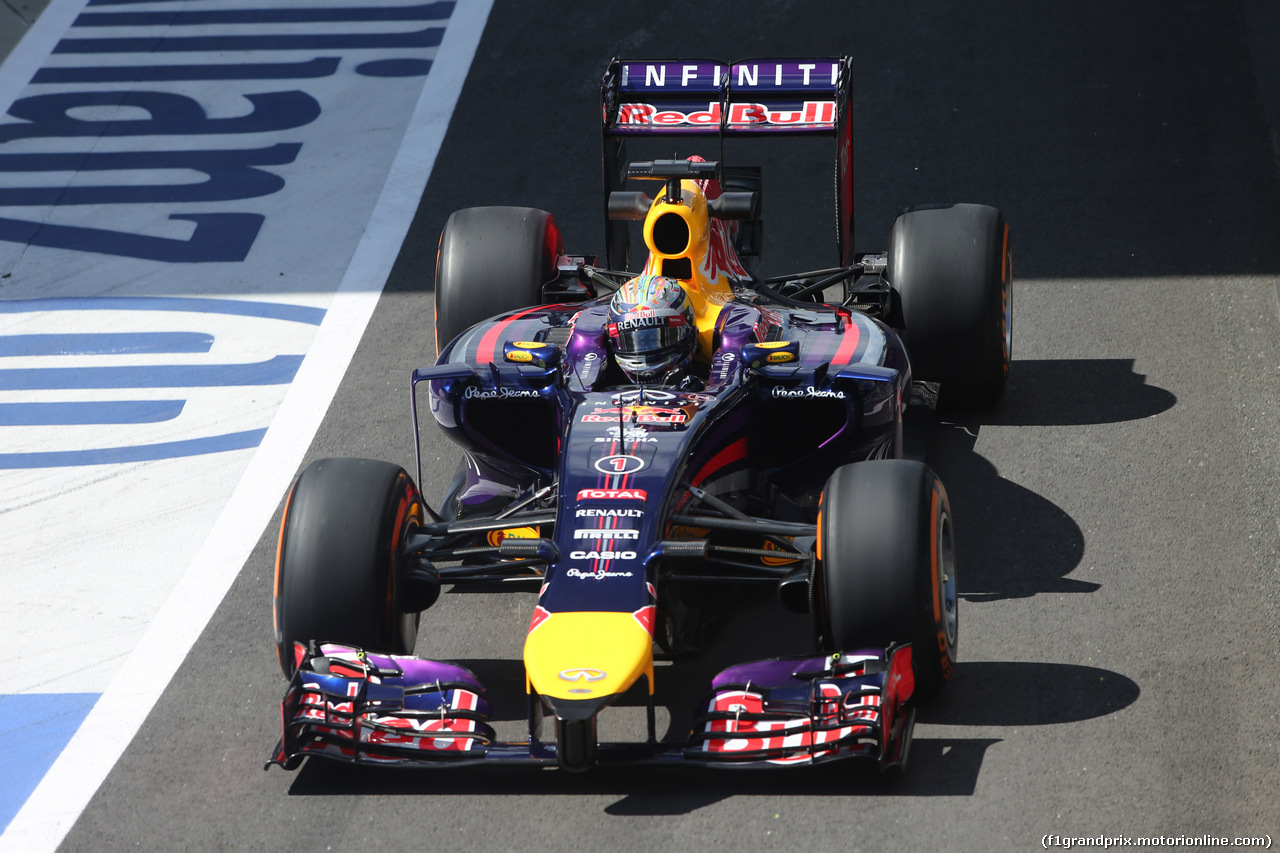 GP GRAN BRETAGNA, 04.07.2014 - Prove Libere 1, Sebastian Vettel (GER) Infiniti Red Bull Racing RB10