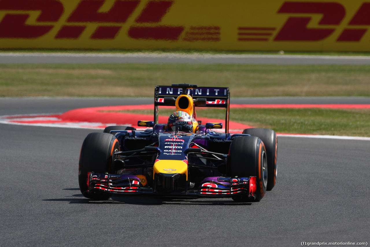 GP GRAN BRETAGNA, 04.07.2014 - Prove Libere 1, Sebastian Vettel (GER) Infiniti Red Bull Racing RB10