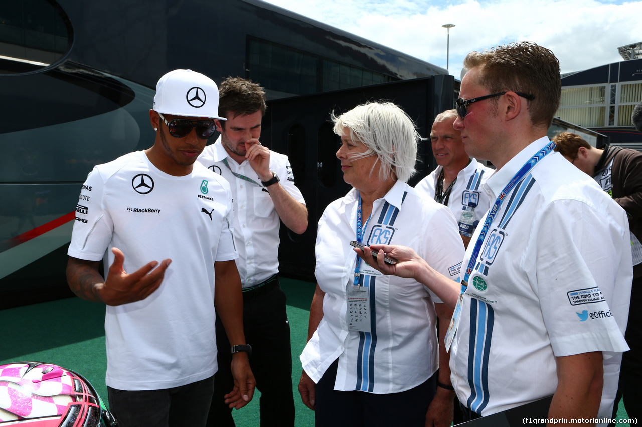 GP GRAN BRETAGNA, 04.07.2014 - Prove Libere 1, Lewis Hamilton (GBR) Mercedes AMG F1 W05