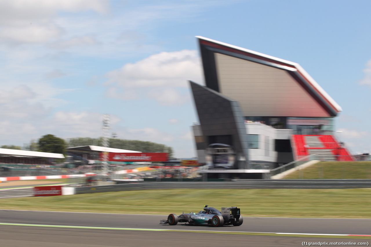 GP GRAN BRETAGNA, 04.07.2014 - Prove Libere 1, Nico Rosberg (GER) Mercedes AMG F1 W05