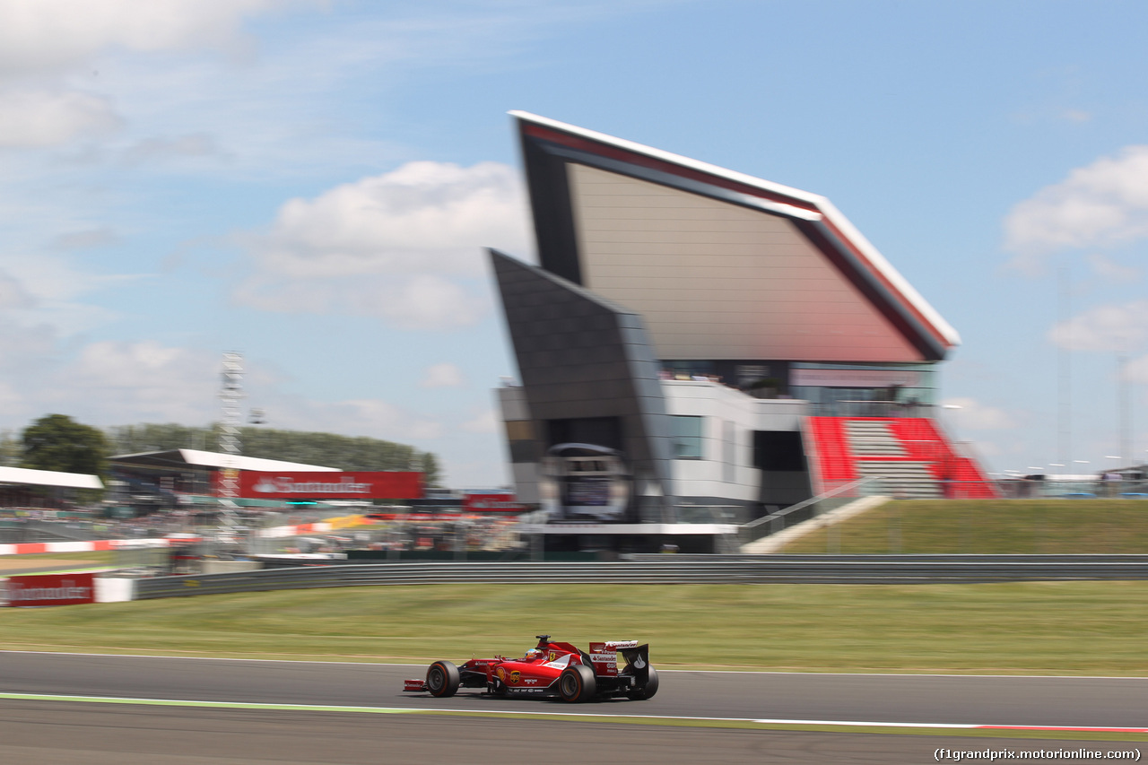 GP GRAN BRETAGNA, 04.07.2014 - Prove Libere 1, Fernando Alonso (ESP) Ferrari F14T