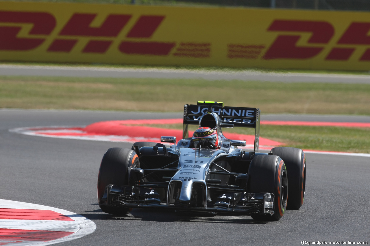 GP GRAN BRETAGNA, 04.07.2014 - Prove Libere 1, Kevin Magnussen (DEN) McLaren Mercedes MP4-29