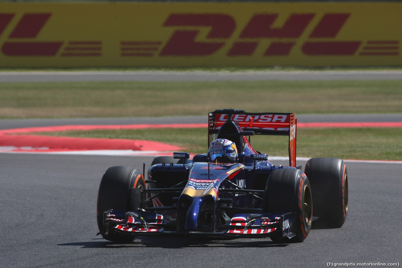 GP GRAN BRETAGNA, 04.07.2014 - Prove Libere 1, Jean-Eric Vergne (FRA) Scuderia Toro Rosso STR9