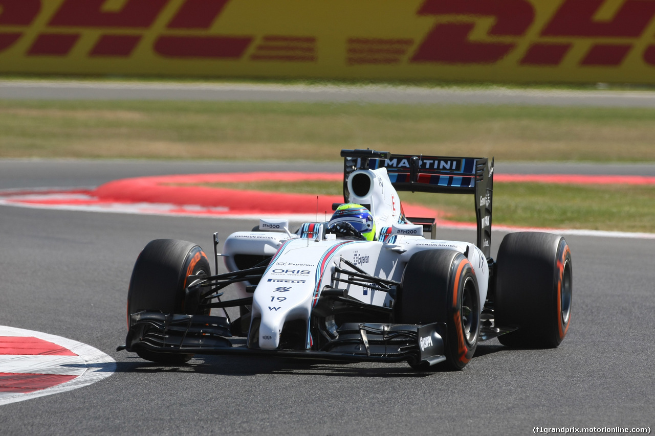 GP GRAN BRETAGNA, 04.07.2014 - Prove Libere 1, Felipe Massa (BRA) Williams F1 Team FW36