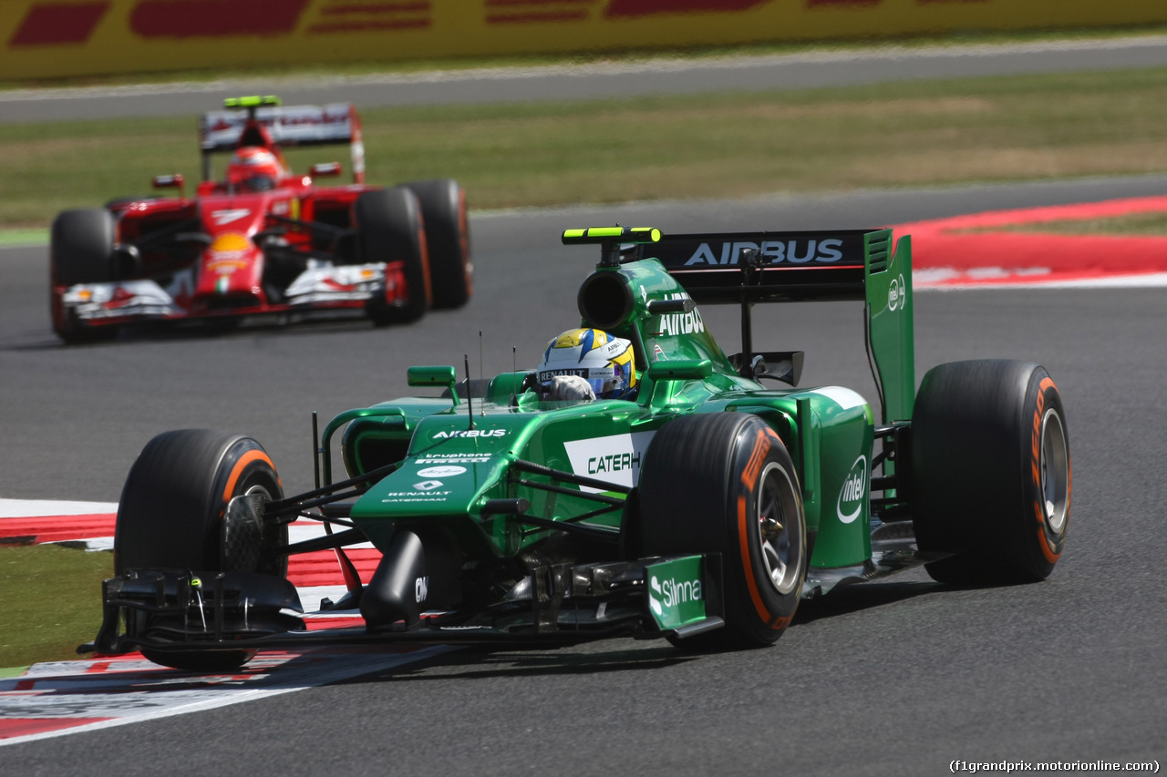 GP GRAN BRETAGNA, 04.07.2014 - Prove Libere 1, Marcus Ericsson (SWE) Caterham F1 Team CT-04