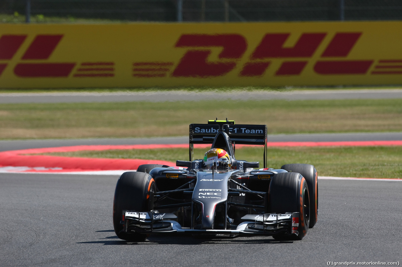 GP GRAN BRETAGNA, 04.07.2014 - Prove Libere 1, Esteban Gutierrez (MEX) Sauber F1 Team C33