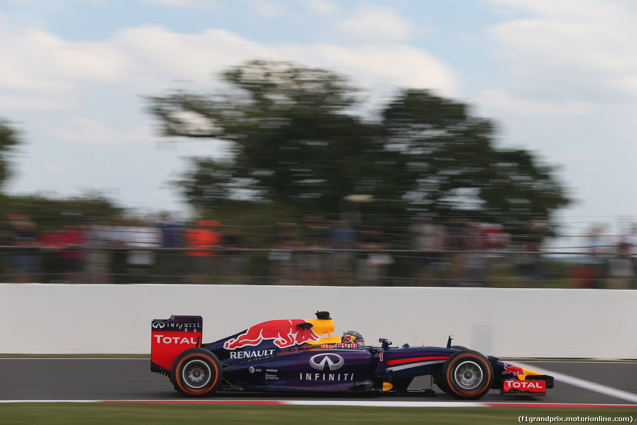GP GRAN BRETAGNA, 04.07.2014 - Prove Libere 2, Sebastian Vettel (GER) Infiniti Red Bull Racing RB10