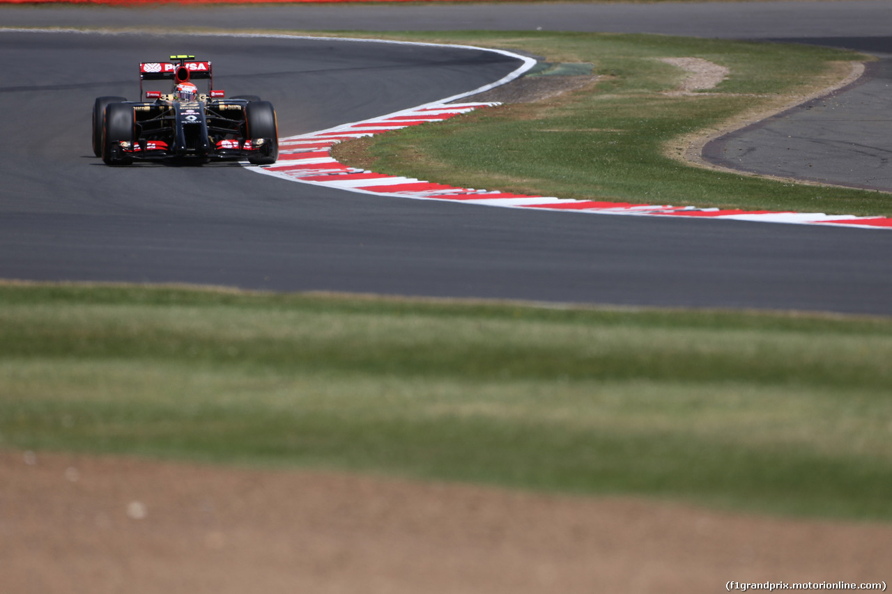 GP GRAN BRETAGNA, 04.07.2014 - Prove Libere 2, Pastor Maldonado (VEN) Lotus F1 Team, E22