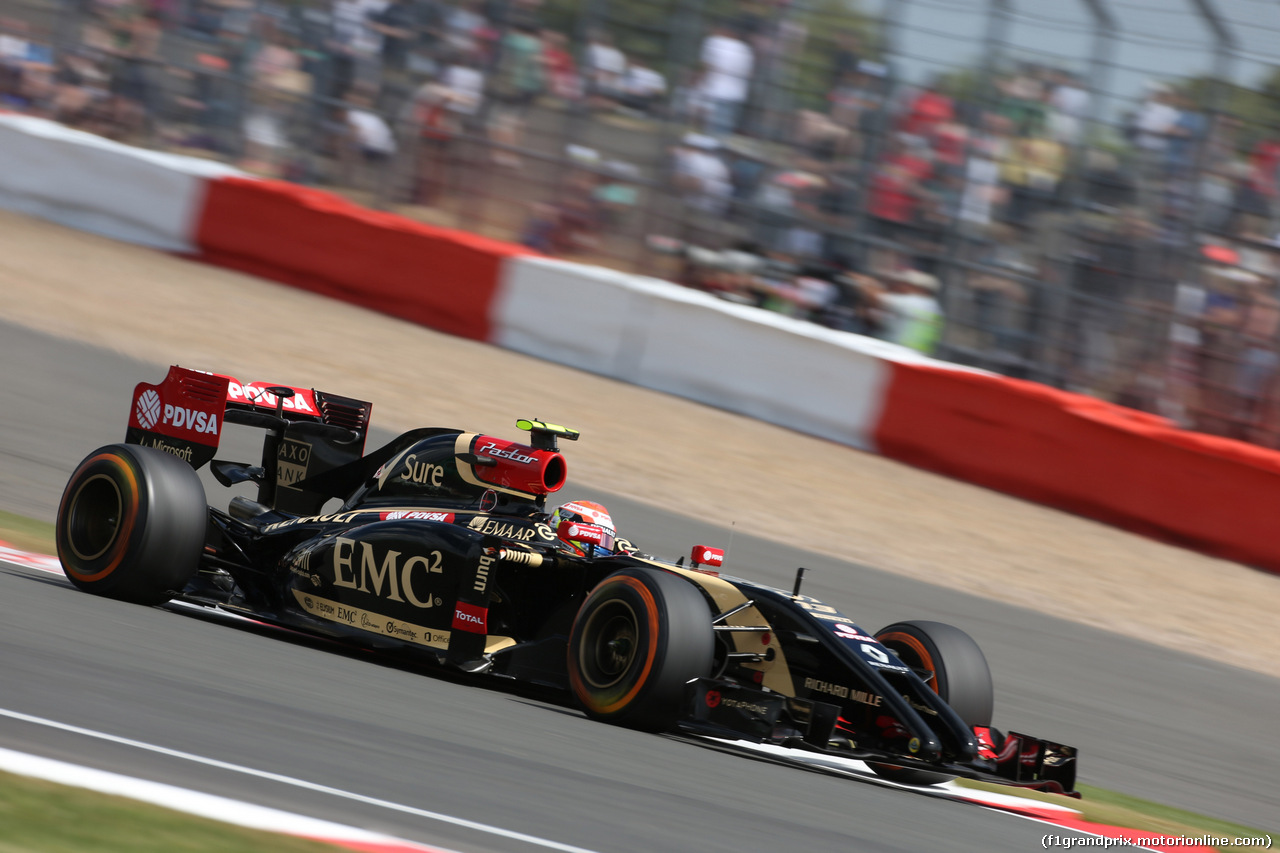 GP GRAN BRETAGNA, 04.07.2014 - Prove Libere 2, Pastor Maldonado (VEN) Lotus F1 Team, E22