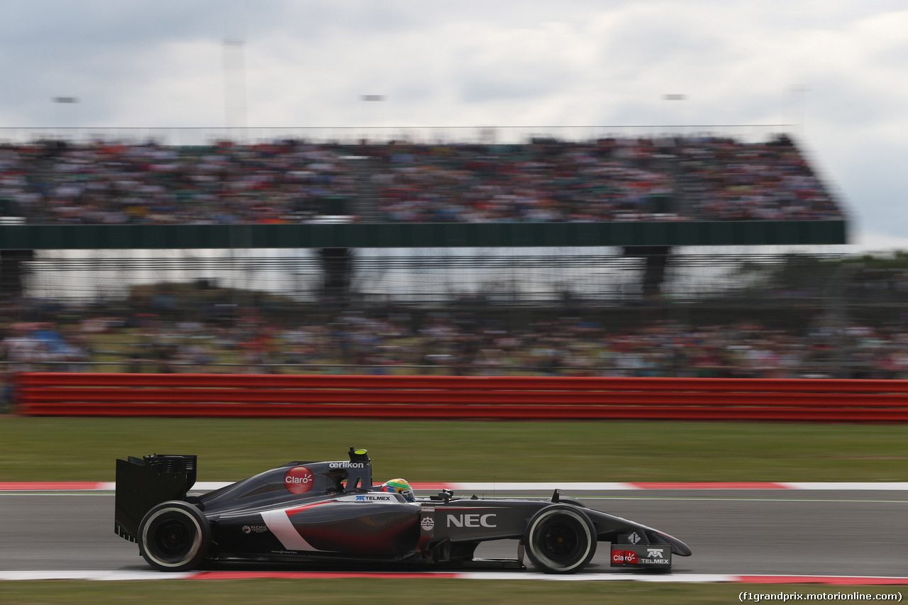 GP GRAN BRETAGNA, 04.07.2014 - Prove Libere 2, Esteban Gutierrez (MEX) Sauber F1 Team C33
