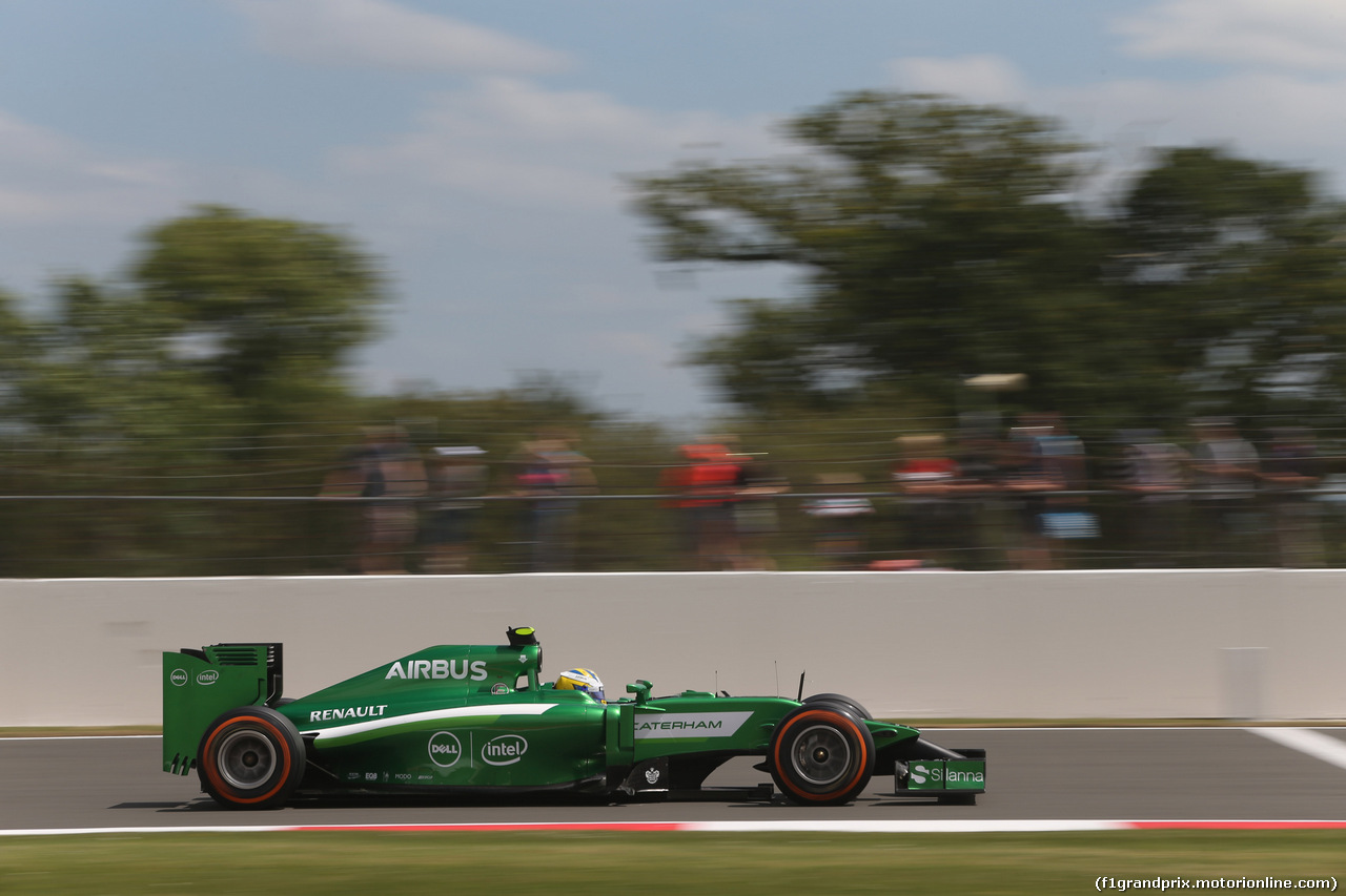 GP GRAN BRETAGNA, 04.07.2014 - Prove Libere 2, Marcus Ericsson (SWE) Caterham F1 Team CT-04