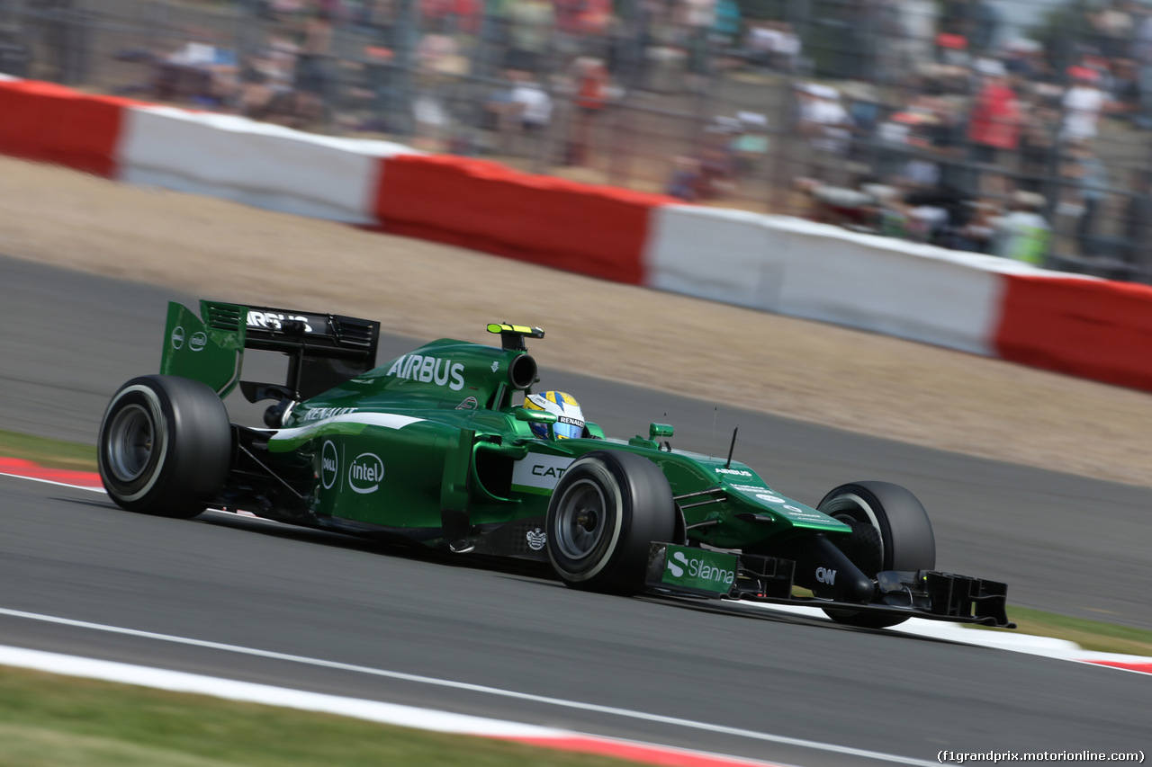 GP GRAN BRETAGNA, 04.07.2014 - Prove Libere 2, Marcus Ericsson (SWE) Caterham F1 Team CT-04