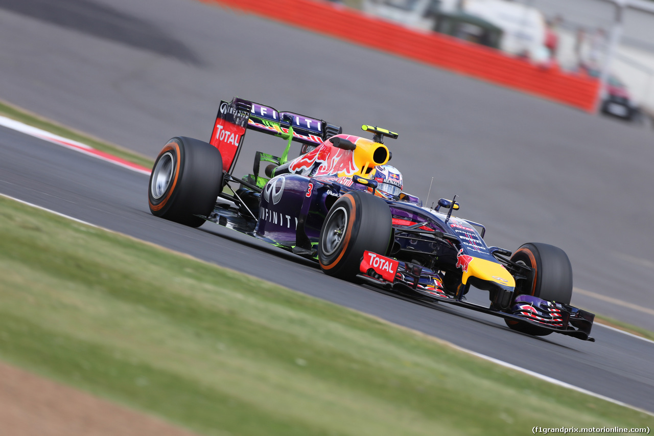 GP GRAN BRETAGNA, 04.07.2014 - Prove Libere 2, Daniel Ricciardo (AUS) Infiniti Red Bull Racing RB10