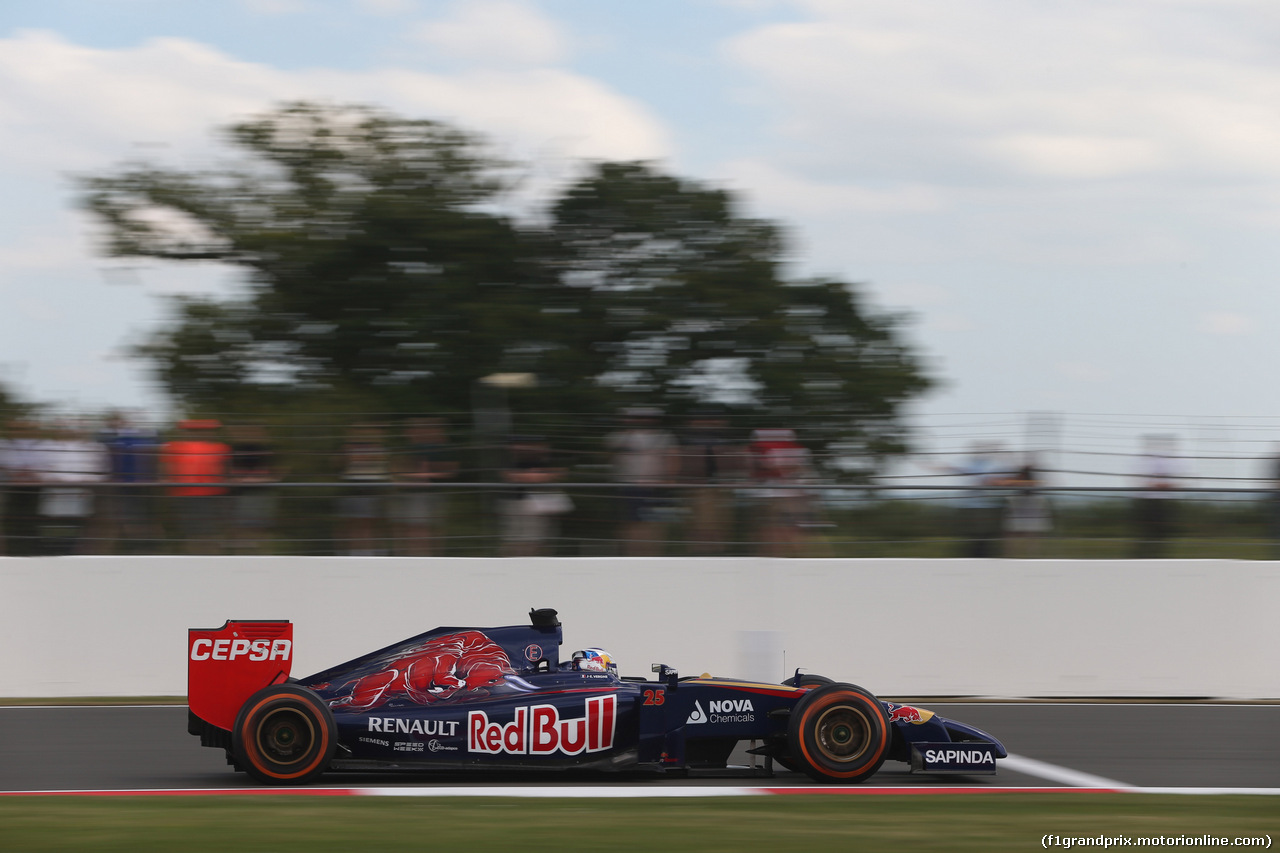 GP GRAN BRETAGNA, 04.07.2014 - Prove Libere 2, Jean-Eric Vergne (FRA) Scuderia Toro Rosso STR9