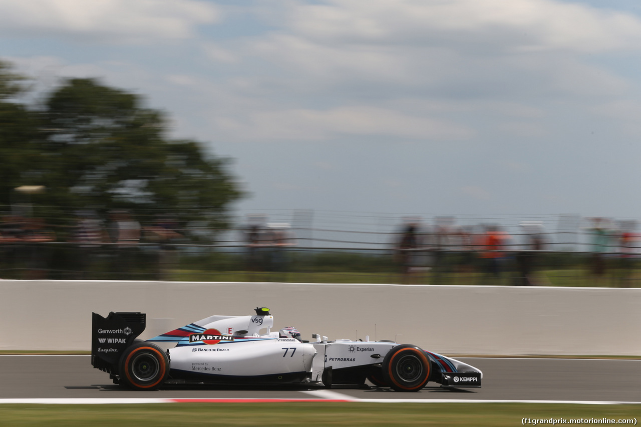 GP GRAN BRETAGNA, 04.07.2014 - Prove Libere 2, Valtteri Bottas (FIN) Williams F1 Team FW36