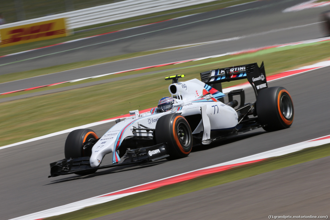 GP GRAN BRETAGNA, 04.07.2014 - Prove Libere 2, Valtteri Bottas (FIN) Williams F1 Team FW36