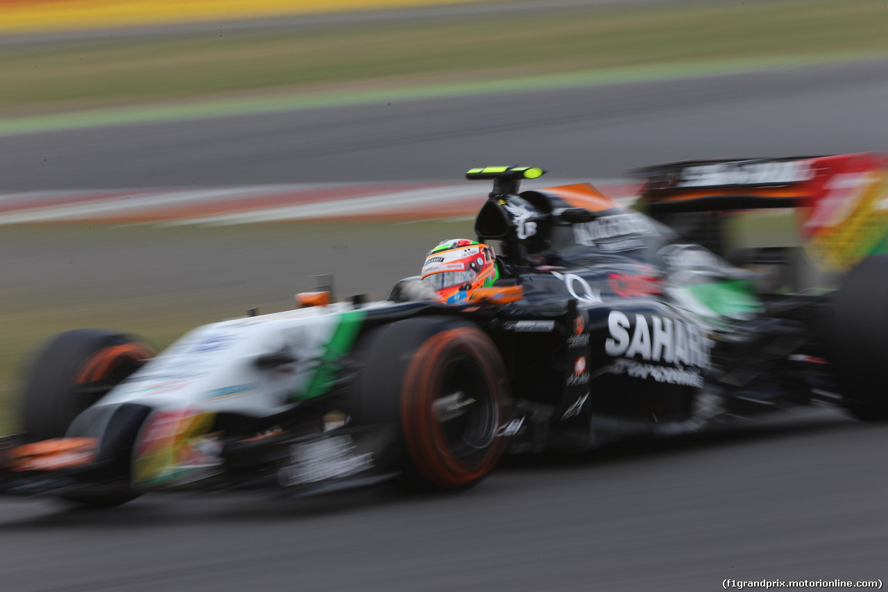 GP GRAN BRETAGNA, 04.07.2014 - Prove Libere 2, Sergio Perez (MEX) Sahara Force India F1 Team VJM07