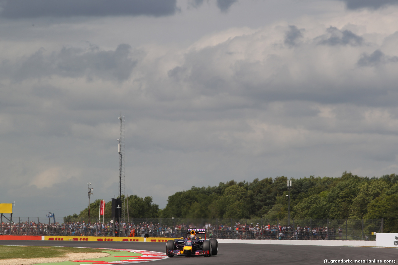 GP GRAN BRETAGNA, 04.07.2014 - Prove Libere 2, Sebastian Vettel (GER) Infiniti Red Bull Racing RB10