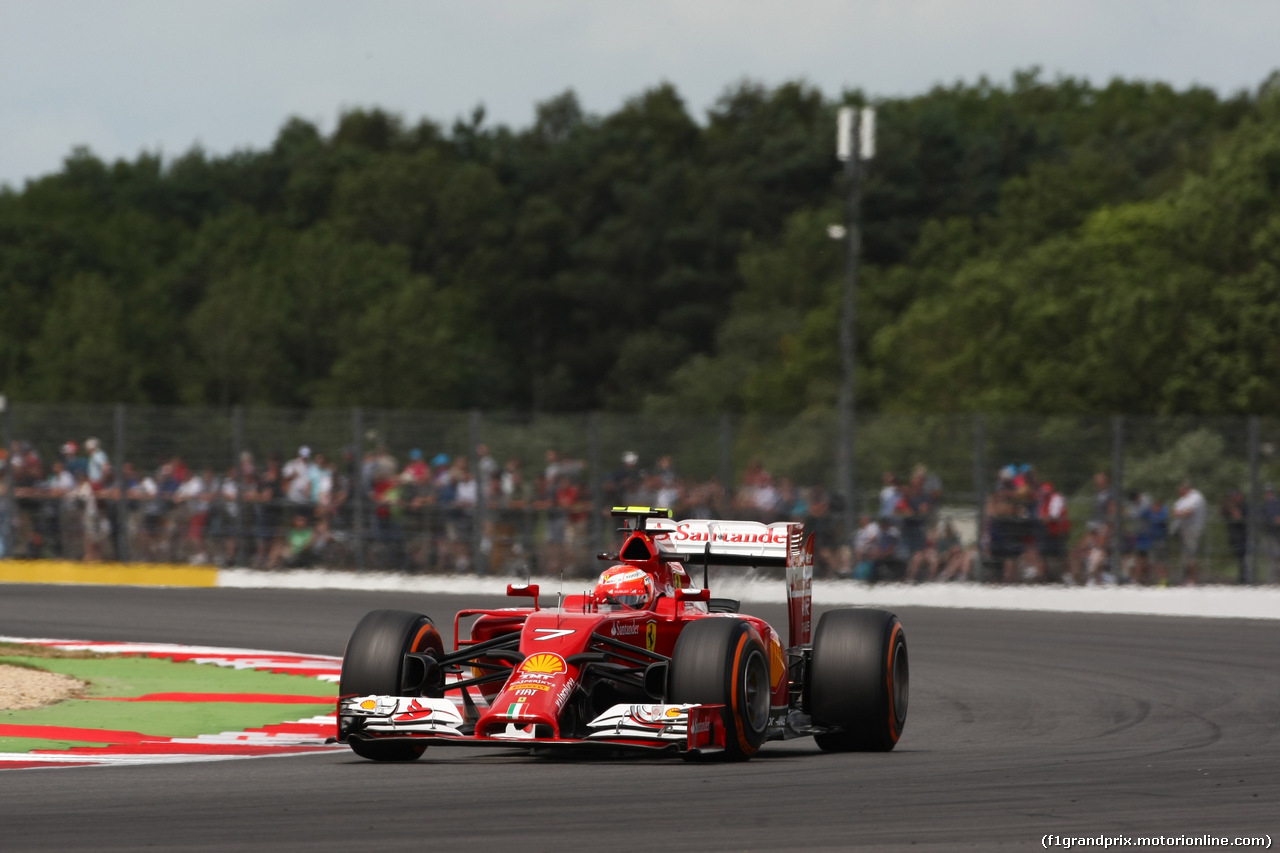 GP GRAN BRETAGNA, 04.07.2014 - Prove Libere 2, Kimi Raikkonen (FIN) Ferrari F147