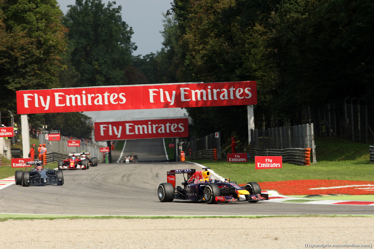 GP ITALIA, 07.09.2014 - Gara, Sebastian Vettel (GER) Red Bull Racing RB10