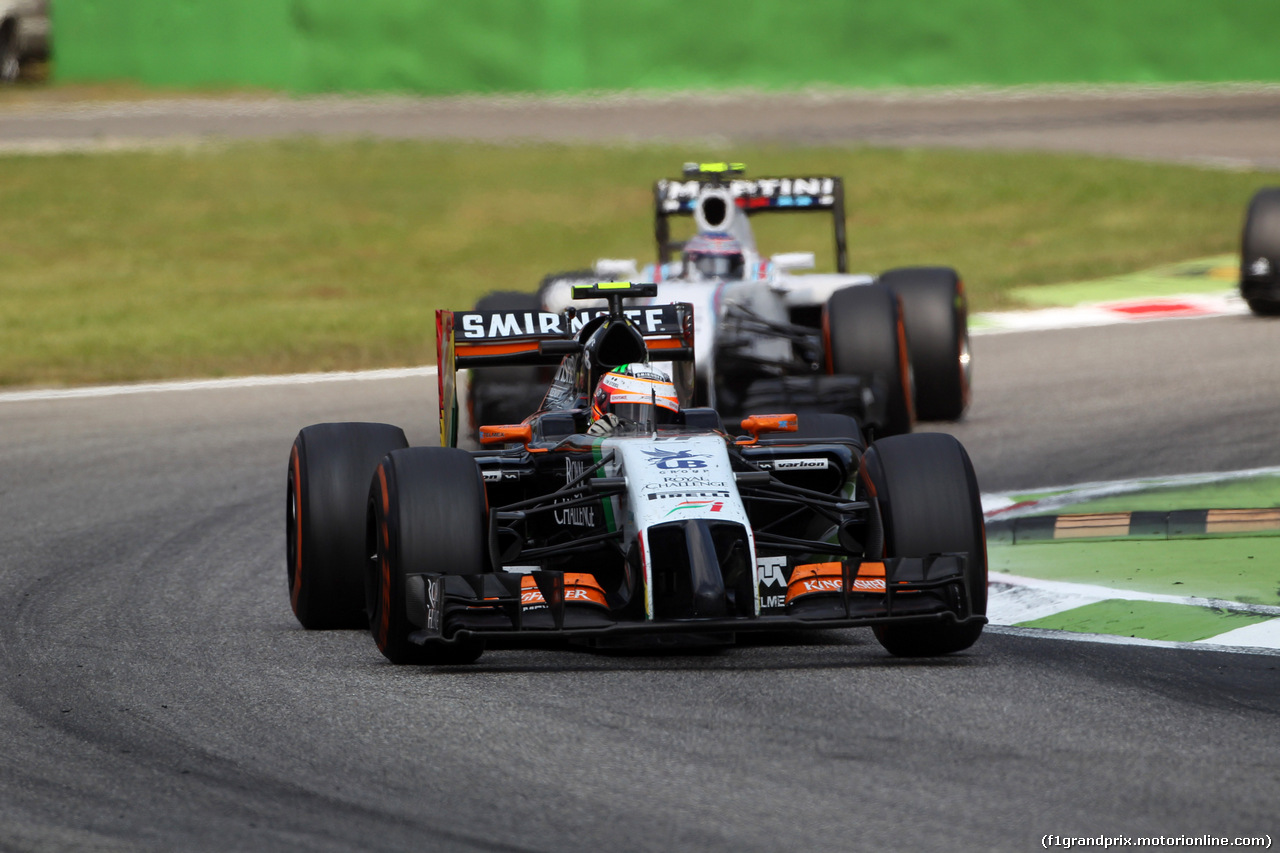 GP ITALIA, 07.09.2014 - Gara, Sergio Perez (MEX) Sahara Force India F1 VJM07