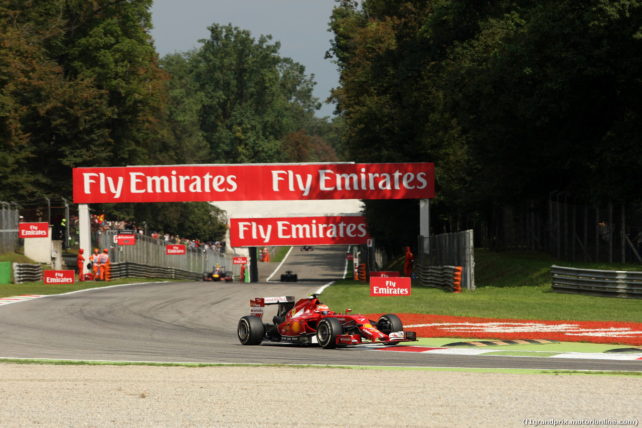 GP ITALIA, 07.09.2014 - Gara, Kimi Raikkonen (FIN) Ferrari F14-T