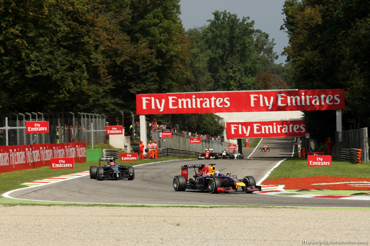 GP ITALIA, 07.09.2014 - Gara, Sebastian Vettel (GER) Red Bull Racing RB10