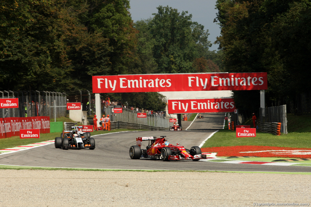 GP ITALIA, 07.09.2014 - Gara, Fernando Alonso (ESP) Ferrari F14-T