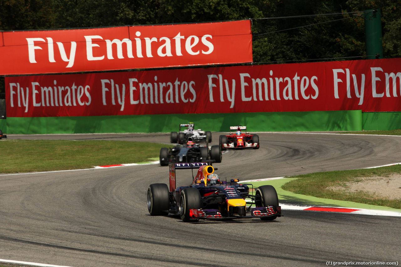 GP ITALIA, 07.09.2014 - Gara, Sebastian Vettel (GER) Red Bull Racing RB10