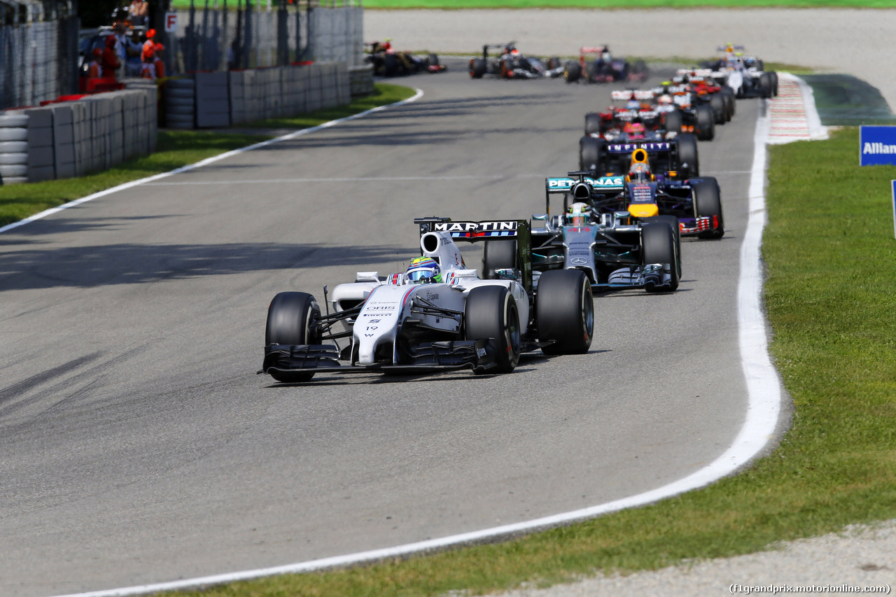 GP ITALIA, 07.09.2014 - Gara, Felipe Massa (BRA) Williams F1 Team FW36