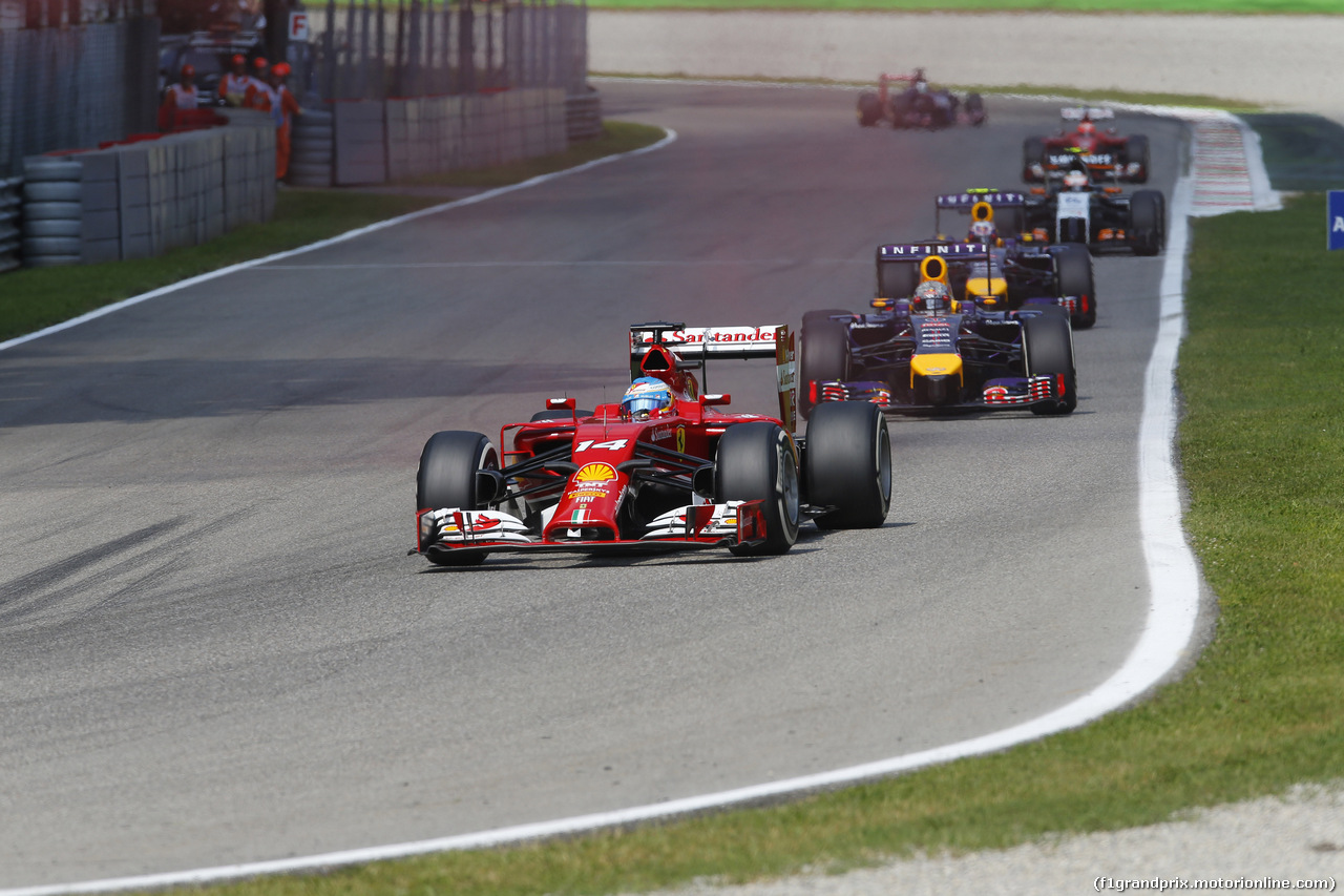 GP ITALIA, 07.09.2014 - Gara, Fernando Alonso (ESP) Ferrari F14-T