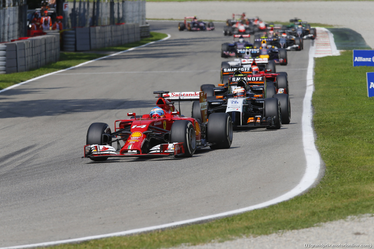 GP ITALIA, 07.09.2014 - Gara, Fernando Alonso (ESP) Ferrari F14-T
