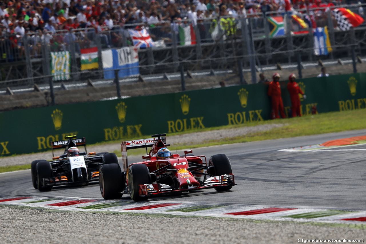 GP ITALIA, 07.09.2014 - Gara, Fernando Alonso (ESP) Ferrari F14-T