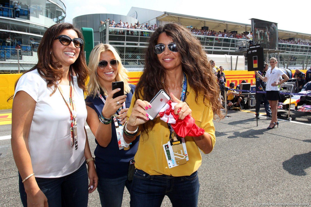 GP ITALIA, 07.09.2014 - Gara, Fabiana Flosi (BRA), Wife of Bernie Ecclestone e Afef Jnifen (TUN), wife of Marco Tronchetti Provera (ITA), Pirelli's President