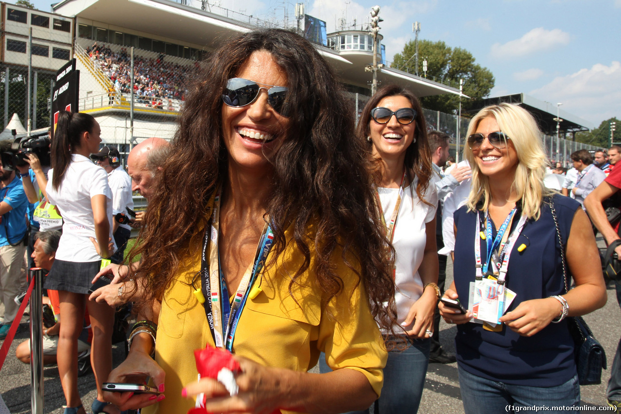 GP ITALIA, 07.09.2014 - Gara, Afef Jnifen (TUN), wife of Marco Tronchetti Provera (ITA), Pirelli's President