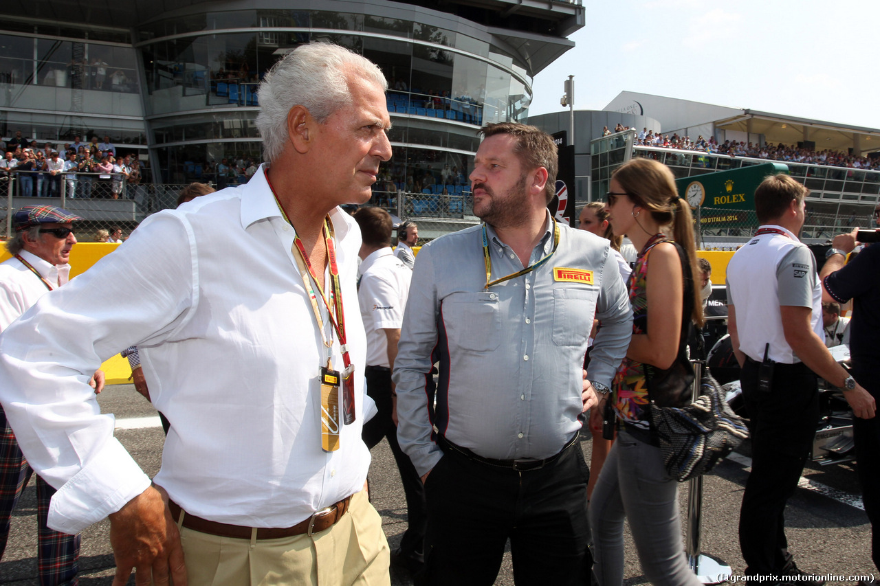 GP ITALIA, 07.09.2014 - Gara, Marco Tronchetti Provera (ITA), Pirelli's President e Paul Hembery, Pirelli Motorspor Director