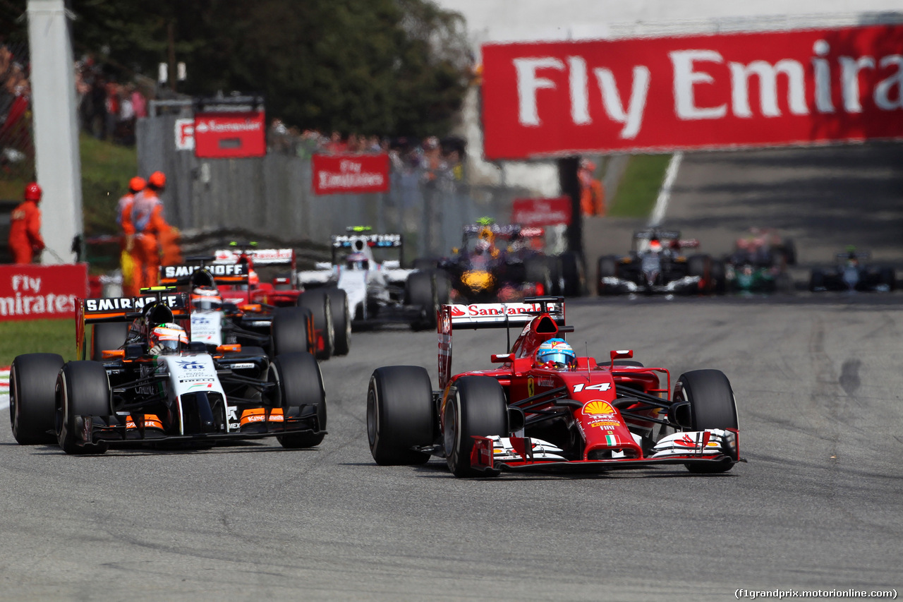 GP ITALIA, 07.09.2014 - Gara, Fernando Alonso (ESP) Ferrari F14-T