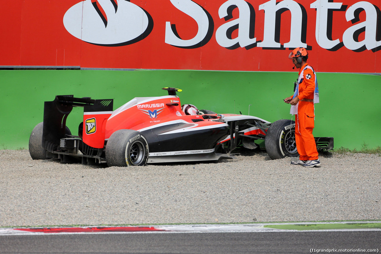 GP ITALIA, 07.09.2014 - Gara, Max Chilton (GBR), Marussia F1 Team MR03 retires from the race