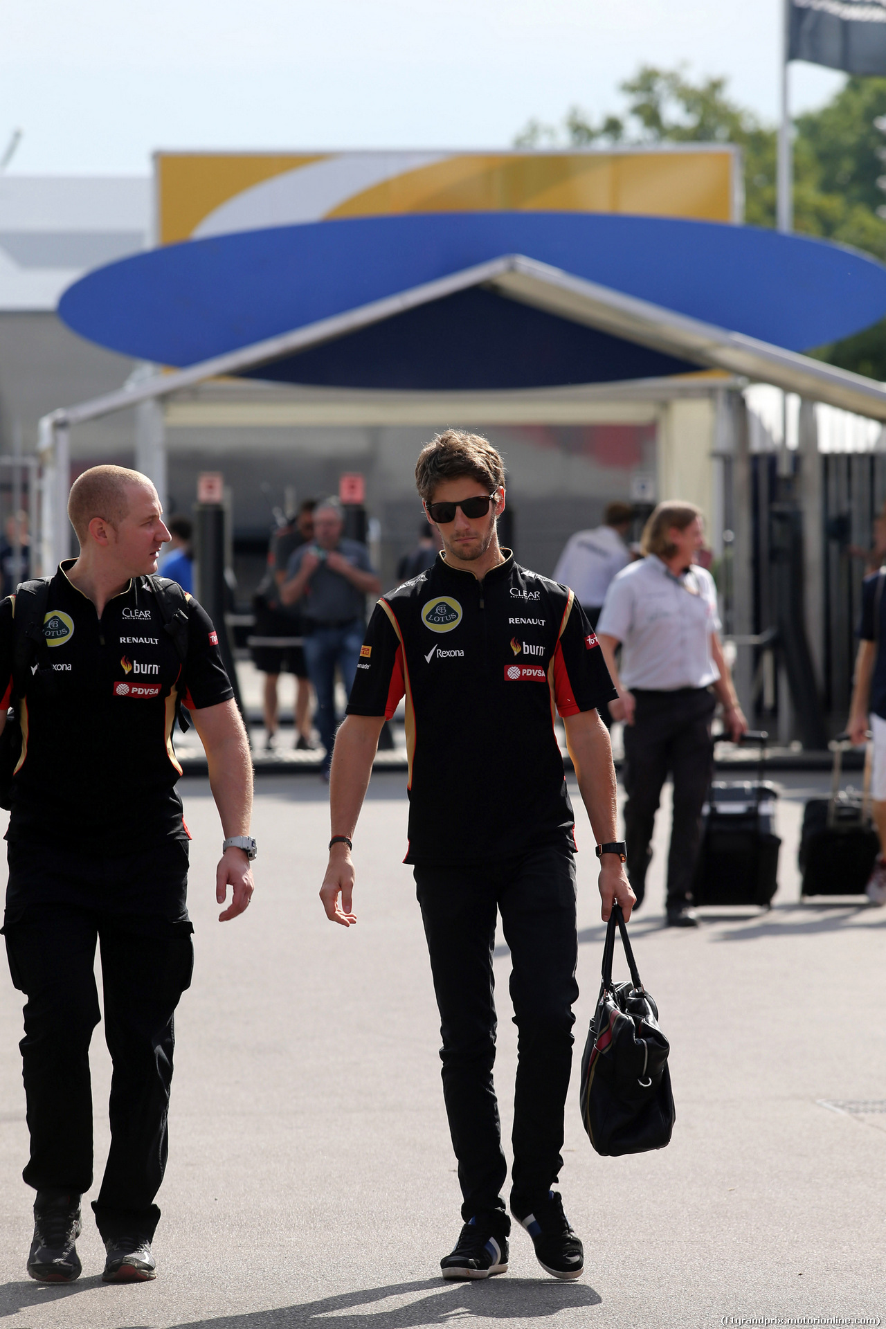 GP ITALIA, 04.09.2014- Romain Grosjean (FRA) Lotus F1 Team E22